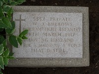 Struma Military Cemetery - Burrows, W J